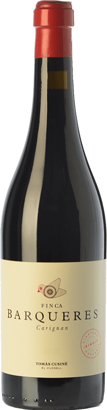 29,95 € Free Shipping | Red wine Tomàs Cusiné Finca Barqueres Crianza D.O. Costers del Segre Catalonia Spain Carignan Bottle 75 cl