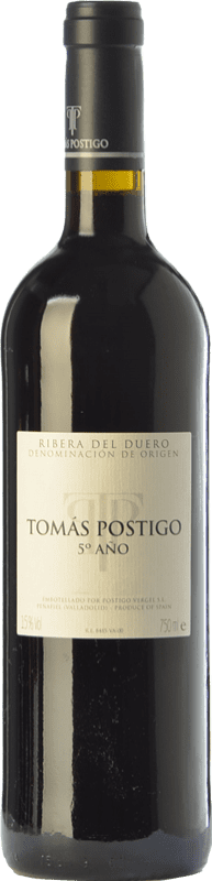 Free Shipping | Red Wine Tomás Postigo Quinto 5º Año Reserve — Aged D.O. Ribera del Duero Castilla y León Spain Tempranillo, Merlot, Cabernet Sauvignon 75 cl