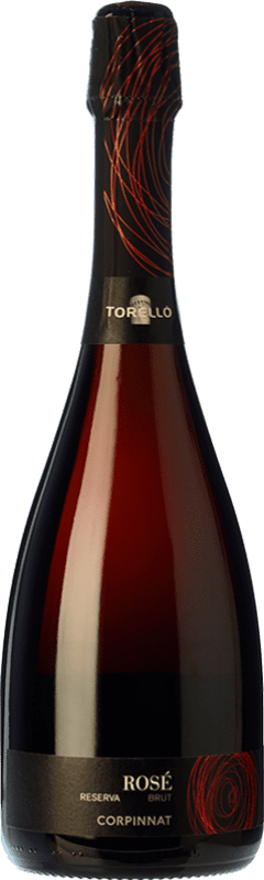 Envío gratis | Espumoso rosado Torelló Rosé Brut Reserva Corpinnat Cataluña España Garnacha, Monastrell 75 cl