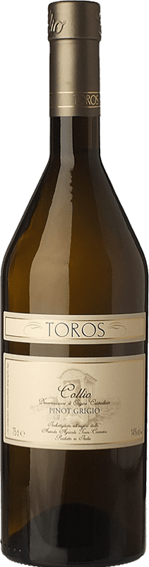 送料無料 | 白ワイン Toros Pinot Grigio D.O.C. Collio フリウリ - ヴェネツィアジュリア イタリア Pinot Grey 75 cl