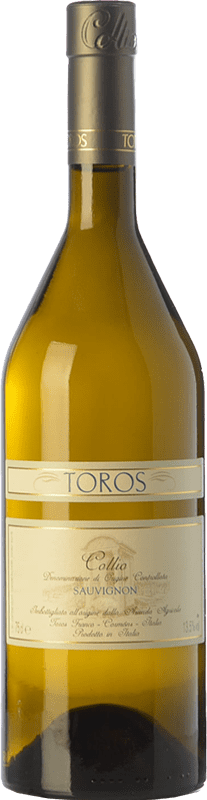 Envoi gratuit | Vin blanc Toros D.O.C. Collio Goriziano-Collio Frioul-Vénétie Julienne Italie Sauvignon 75 cl