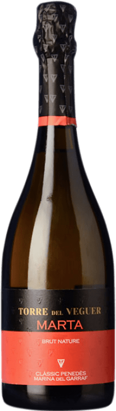 36,95 € Envoi gratuit | Blanc mousseux Torre del Veguer Marta Brut Nature Réserve D.O. Penedès