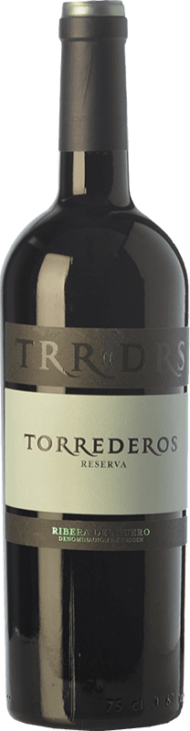 18,95 € Free Shipping | Red wine Torrederos Reserva D.O. Ribera del Duero Castilla y León Spain Tempranillo Bottle 75 cl