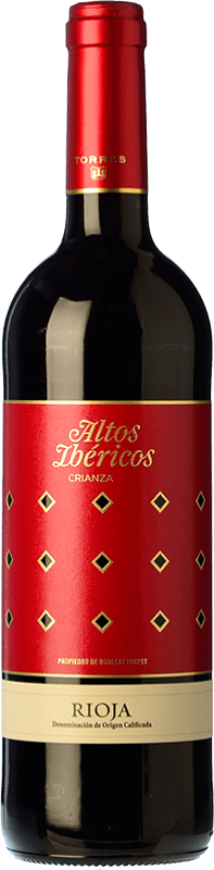 11,95 € Envío gratis | Vino tinto Torres Altos Ibéricos Crianza D.O.Ca. Rioja