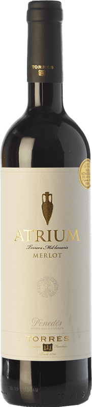 10,95 € | Red wine Torres Atrium Joven D.O. Penedès Catalonia Spain Merlot Bottle 75 cl