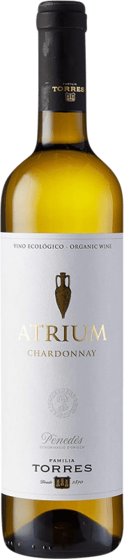 8,95 € Free Shipping | White wine Torres Atrium Chardonnay Crianza D.O. Penedès Catalonia Spain Chardonnay, Parellada Bottle 75 cl