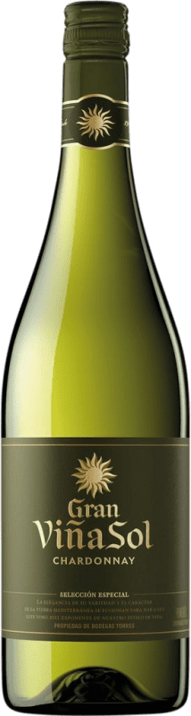 Бесплатная доставка | Белое вино Torres Gran Viña Sol старения D.O. Penedès Каталония Испания Chardonnay, Parellada 75 cl