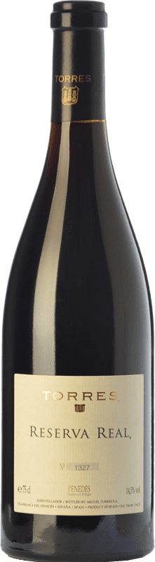 214,95 € Free Shipping | Red wine Torres Real Reserva D.O. Penedès Catalonia Spain Merlot, Cabernet Sauvignon, Cabernet Franc Bottle 75 cl