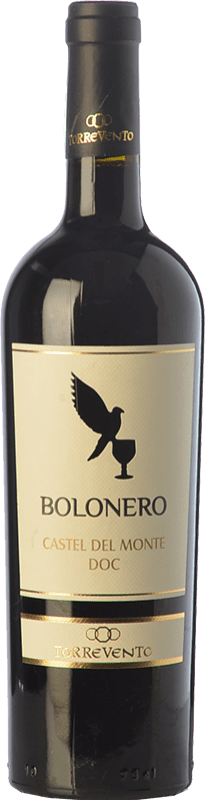6,95 € Free Shipping | Red wine Torrevento Bolonero D.O.C. Castel del Monte Puglia Italy Aglianico, Nero di Troia Bottle 75 cl
