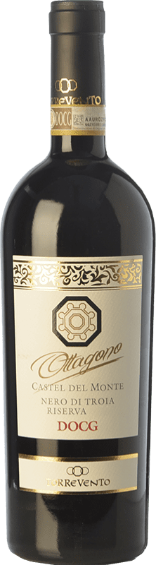 15,95 € | Red wine Torrevento Riserva Ottagono Reserva D.O.C.G. Castel del Monte Nero di Troia Riserva Puglia Italy Nero di Troia Bottle 75 cl