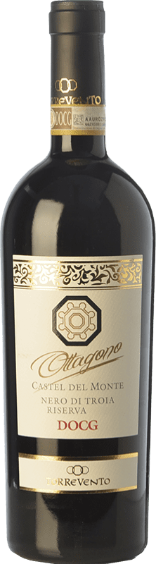 19,95 € Spedizione Gratuita | Vino rosso Torrevento Ottagono Riserva D.O.C.G. Castel del Monte Nero di Troia Riserva