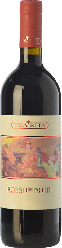 19,95 € Free Shipping | Red wine Tua Rita Rosso dei Notri I.G.T. Toscana Tuscany Italy Merlot, Syrah, Cabernet Sauvignon, Sangiovese Bottle 75 cl