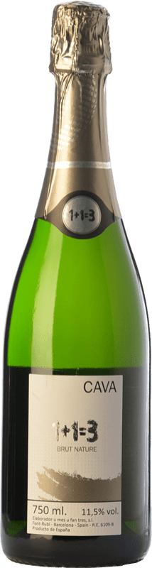 9,95 € Free Shipping | White sparkling U Més U 1 + 1 Igual a 3 Brut Nature Reserve D.O. Cava
