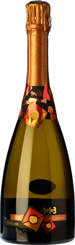 Envio grátis | Espumante branco U Més U 1 + 1 Igual a 3 Especial Brut Nature Grande Reserva D.O. Cava Catalunha Espanha Pinot Preto, Xarel·lo 75 cl