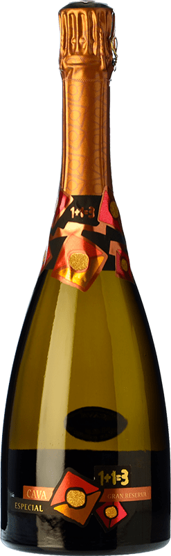 17,95 € Free Shipping | White sparkling U Més U 1 + 1 Igual a 3 Especial Brut Nature Grand Reserve D.O. Cava