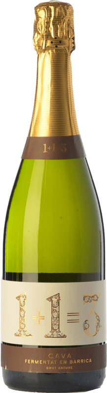 12,95 € Free Shipping | White sparkling U Més U 1 + 1 Igual a 3 Xarel·lo Fermentat en Barrica Reserve D.O. Cava