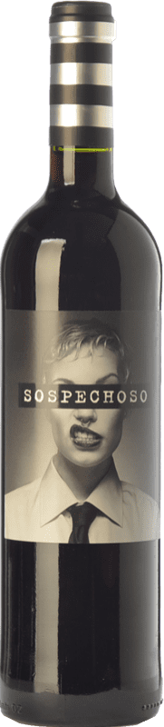 9,95 € | Red wine Uvas Felices Sospechoso Young I.G.P. Vino de la Tierra de Castilla Castilla la Mancha Spain Tempranillo, Tinta de Toro 75 cl