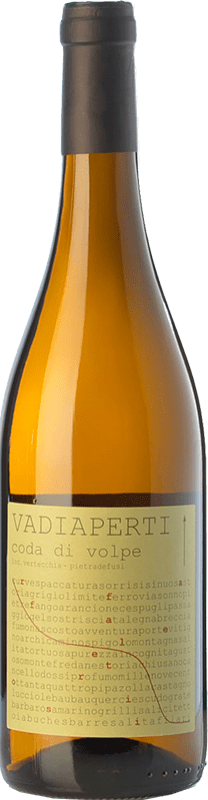 Envoi gratuit | Vin blanc Vadiaperti D.O.C. Irpinia Campanie Italie Coda di Volpe 75 cl