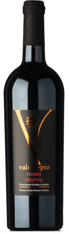 17,95 € | Красное вино Val San Martino Резерв D.O.C. Valcalepio Ломбардии Италия Merlot, Cabernet Sauvignon 75 cl