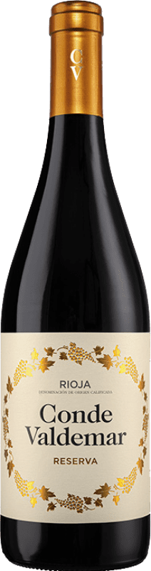 12,95 € | Red wine Valdemar Conde de Valdemar Reserve D.O.Ca. Rioja The Rioja Spain Tempranillo, Grenache, Graciano, Mazuelo Bottle 75 cl