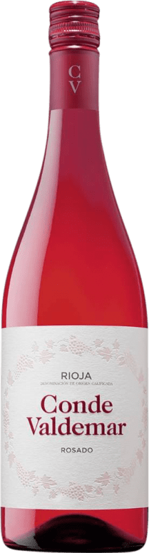6,95 € | Vinho rosé Valdemar Conde de Valdemar Rosé Jovem D.O.Ca. Rioja La Rioja Espanha Tempranillo, Grenache 75 cl