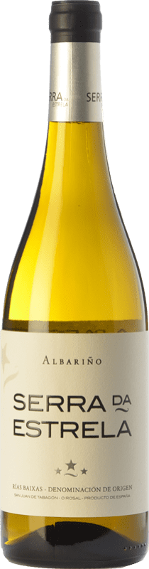 10,95 € Free Shipping | White wine Valmiñor Serra da Estrela D.O. Rías Baixas Galicia Spain Albariño Bottle 75 cl