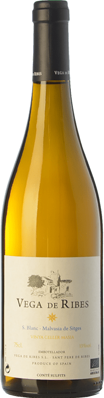 14,95 € | White wine Vega de Ribes Blanc Selecció Eco D.O. Penedès Catalonia Spain Sauvignon White, Malvasía de Sitges Bottle 75 cl