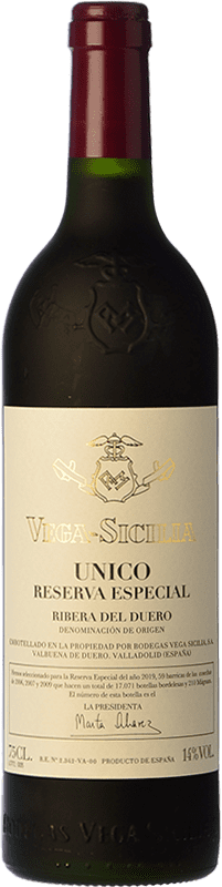 Envoi gratuit | Vin Rouge Vega Sicilia Único Édition Limitée Réserve D.O. Ribera del Duero Castille et Leon Espagne Tempranillo, Cabernet Sauvignon 75 cl