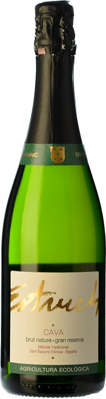 Kostenloser Versand | Weißer Sekt Vell Estruch Brut Nature Klassisch Reserve — Gereift D.O. Cava Katalonien Spanien Pinot Noir — Spätburgunder, Chardonnay 75 cl