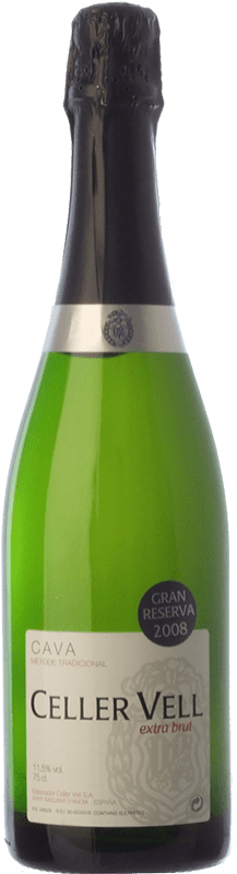 Envoi gratuit | Vin Mousseux Blanc Vell Extra Brut Grande Réserve D.O. Cava Catalogne Espagne Macabeo — Macabeu, Xarel·lo, Chardonnay, Parellada 75 cl