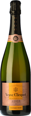 59,95 € | Rosé mousseux Veuve Clicquot Vintage Rosé 2008 A.O.C. Champagne Champagne France Pinot Noir, Chardonnay, Pinot Meunier Bouteille 75 cl