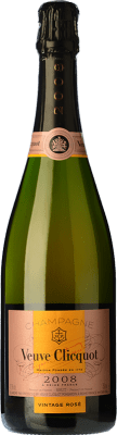 69,95 € | 玫瑰气泡酒 Veuve Clicquot Vintage Rosé 2008 A.O.C. Champagne 香槟酒 法国 Pinot Black, Chardonnay, Pinot Meunier 瓶子 75 cl