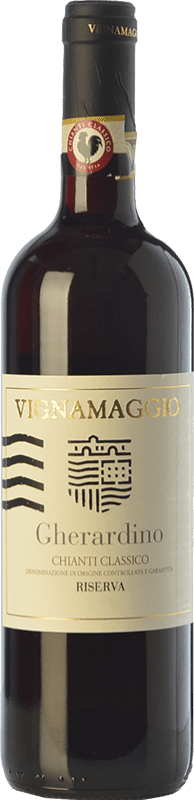 18,95 € | Red wine Vignamaggio Gherardino Riserva Reserve D.O.C.G. Chianti Classico Tuscany Italy Merlot, Sangiovese Bottle 75 cl