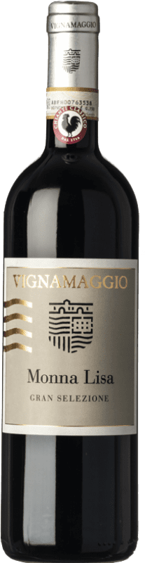 34,95 € | Красное вино Vignamaggio Gran Selezione Monna Lisa Резерв D.O.C.G. Chianti Classico Тоскана Италия Merlot, Cabernet Sauvignon, Sangiovese 75 cl