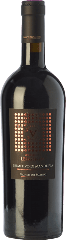 39,95 € | Красное вино Vigneti del Salento Leggenda D.O.C. Primitivo di Manduria Апулия Италия Primitivo 75 cl