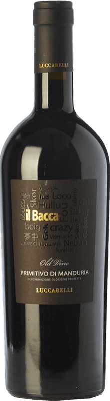 28,95 € Free Shipping | Red wine Vigneti del Salento Luccarelli Il Bacca D.O.C. Primitivo di Manduria Puglia Italy Primitivo Bottle 75 cl