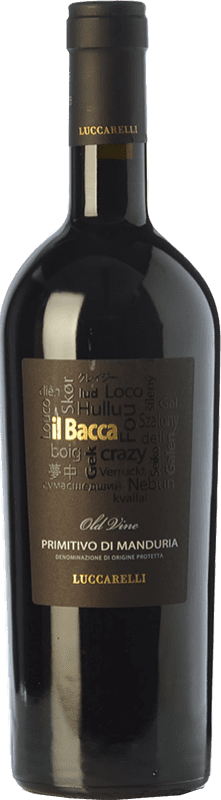 31,95 € Spedizione Gratuita | Vino rosso Vigneti del Salento Luccarelli Il Bacca D.O.C. Primitivo di Manduria