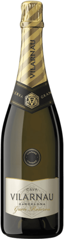 24,95 € Envoi gratuit | Vin Mousseux Blanc Vilarnau Brut Nature Vintage Grande Réserve D.O. Cava
