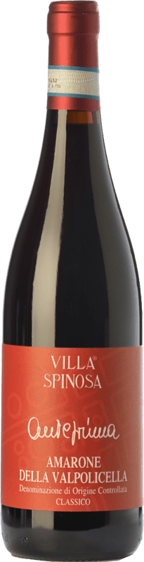 44,95 € | Red wine Villa Spinosa Anteprima D.O.C.G. Amarone della Valpolicella Veneto Italy Corvina, Corvinone Bottle 75 cl