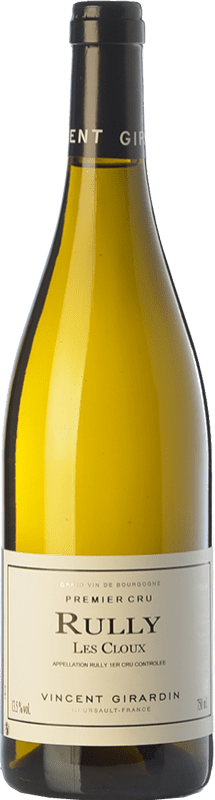 Free Shipping | White wine Vincent Girardin Les Cloux Aged A.O.C. Rully Burgundy France Chardonnay 75 cl