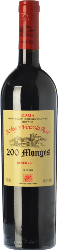 42,95 € | Red wine Vinícola Real 200 Monges Reserve D.O.Ca. Rioja The Rioja Spain Tempranillo, Graciano, Mazuelo Bottle 75 cl