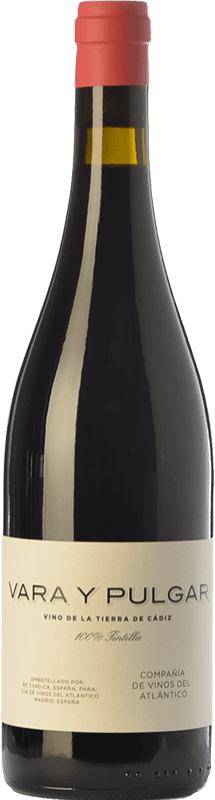11,95 € | Red wine Vinos del Atlántico Vara y Pulgar Aged I.G.P. Vino de la Tierra de Cádiz Andalusia Spain Tintilla Bottle 75 cl