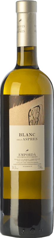 19,95 € Free Shipping | White wine Aspres Blanc Criança Crianza D.O. Empordà Catalonia Spain Grenache White Bottle 75 cl