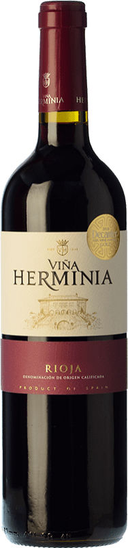 10,95 € Бесплатная доставка | Красное вино Viña Herminia старения D.O.Ca. Rioja