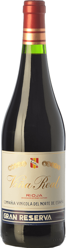 29,95 € Free Shipping | Red wine Viña Real Gran Reserva D.O.Ca. Rioja The Rioja Spain Tempranillo, Grenache, Graciano, Mazuelo Bottle 75 cl