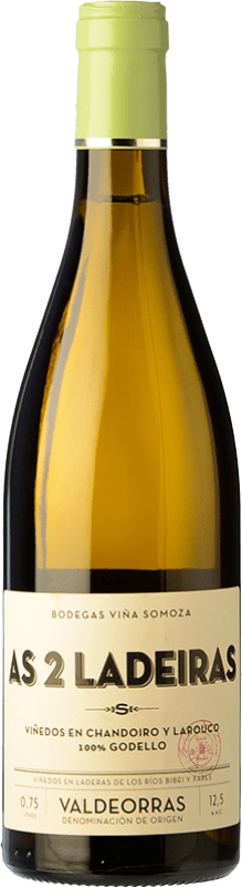16,95 € Free Shipping | White wine Viña Somoza As 2 Ladeiras Aged D.O. Valdeorras