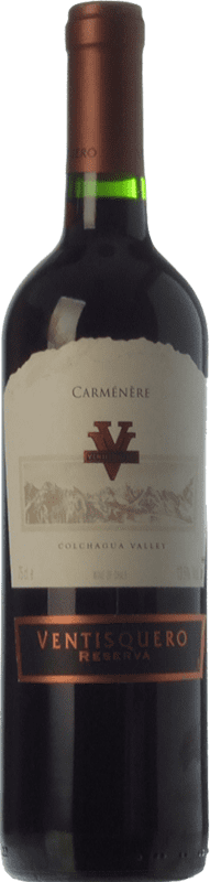 12,95 € | Red wine Viña Ventisquero Carmenère Reserva I.G. Valle de Colchagua Colchagua Valley Chile Syrah, Carmenère Bottle 75 cl