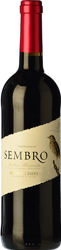 8,95 € | Красное вино Viñas del Jaro Sembro молодое D.O. Ribera del Duero Кастилия-Леон Испания Tempranillo — Темпранильо 75 cl