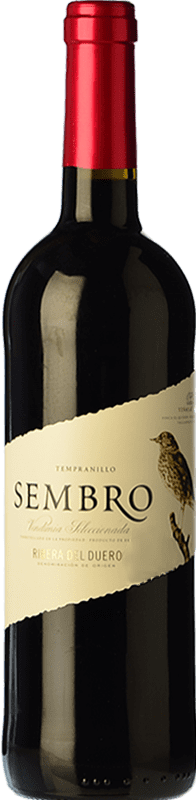 8,95 € | Красное вино Viñas del Jaro Sembro Молодой D.O. Ribera del Duero Кастилия-Леон Испания Tempranillo 75 cl
