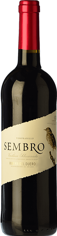 12,95 € Бесплатная доставка | Красное вино Viñas del Jaro Sembro Молодой D.O. Ribera del Duero